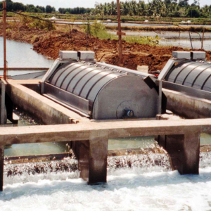 Filtro per tamburo e piscicoltura